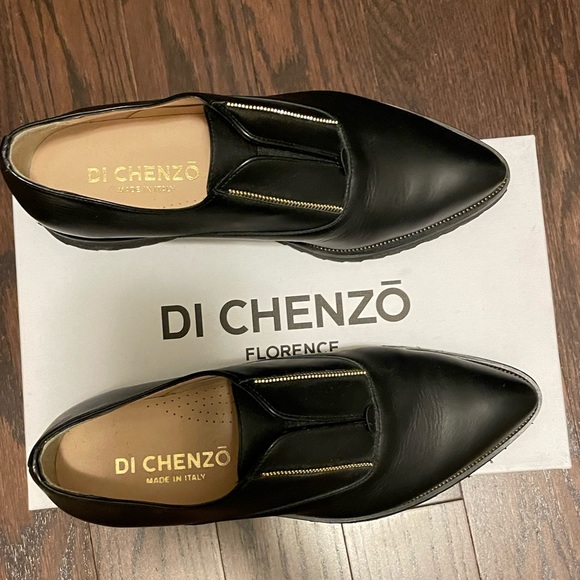 Di Chenzo black leather Oxford shoes. Size 6/36. - Picture 2 of 6